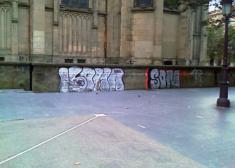 Pintadas en el Buen Pastor