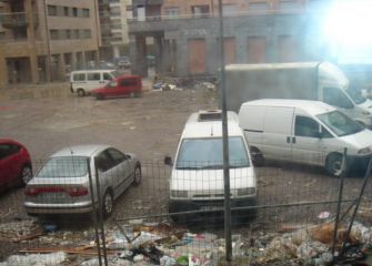 Plaza Giuseppe Verdi abandonada