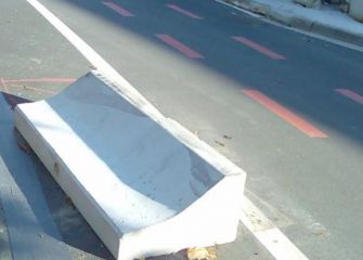 Protectores en los bidegorris