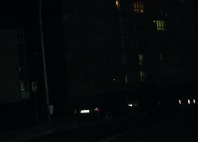 Prototipo de iluminación navideña en Altza (=crisis)