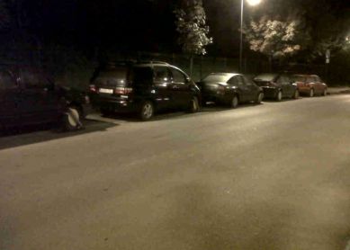 quitando plazas de aparcamiento