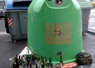 Recogida de vidrio