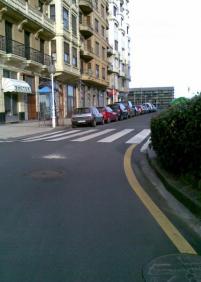 RIESGO DE ATROPELLO EN LA CALLE MIGUEL  IMAZ DE GROS.