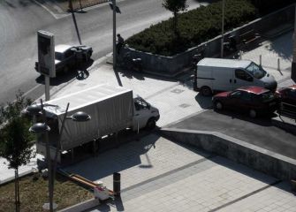 salida garajes y rotonda Plaza Nornahi