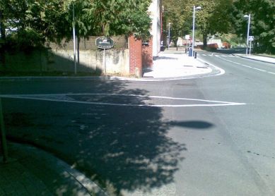 Sin paso de cebra en el Paseo de Heriz