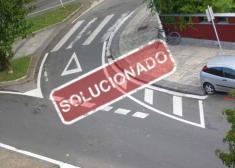 Solucionado el estrechamiento de la calle Iruña