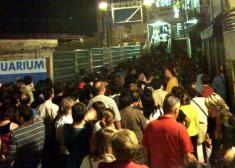 Subida al Aquarium precaria