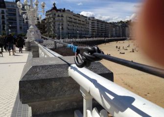 "Tenderete" peligroso en plena Concha