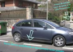 Un acceso muy socorrido bloqueado en la calle Intxaurrondo