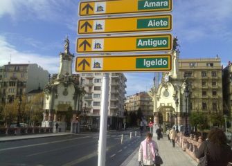Un cartel que tapa las vistas