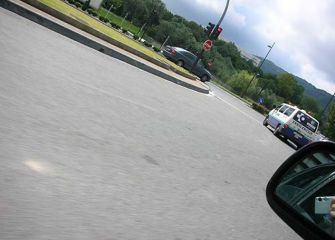 Una rotonda sin líneas