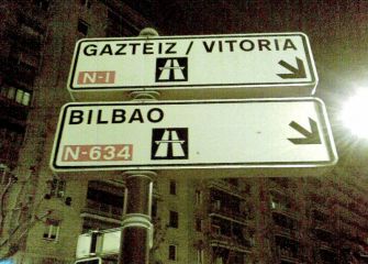 Valla de Vitoria-Gasteiz con falta ortográfica
