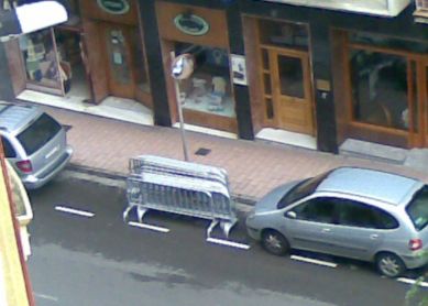 Vallas en lugares de estacionamiento