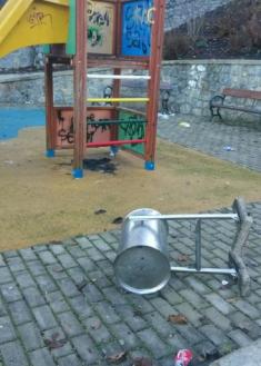 Vandalismo en El Antiguo