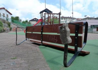 Vandalismo en el parque