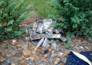 Vertidos de fibrocemento en Irun