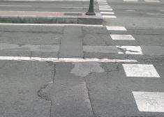 Vías urbanas en pésimo estado