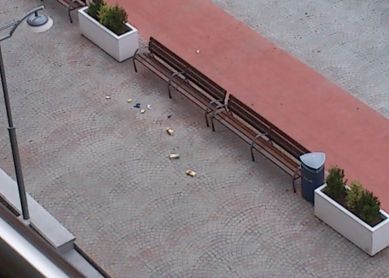 y la papelera a 400 metros!!