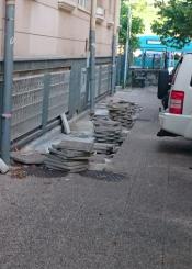 Sin aceras en Eskoriatza