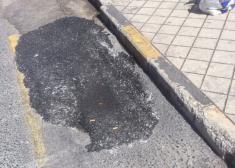 El bache que reaparece