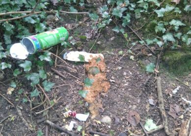 Retrete humano en plena naturaleza