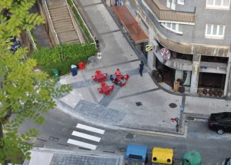 Pavimento para viandantes en Amara