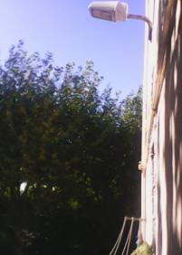 Farola sin luz en Egia