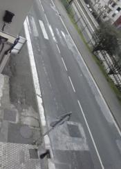 Acera y carretera en Herrera