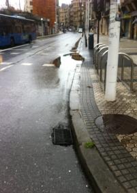 Paso de cebra inaccesible