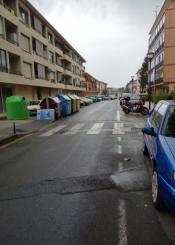 Badén en la calle Jaizkibel de Irun