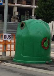 Parada de bus en fiestas