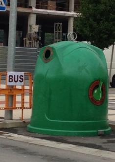 Parada de bus en fiestas