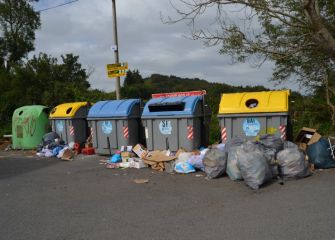 Basuras en la última parada del bus a Igueldo