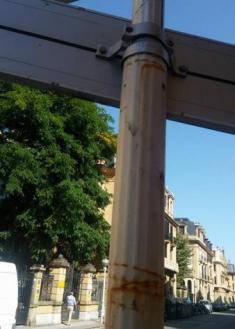 Paseo de francia,muyy peligroso para un peaton ¡¡