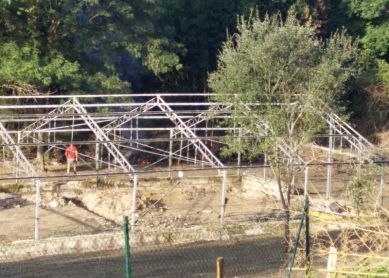 Quema de rastrojos parque Ametzagaña cerca de Pseo OTXOKI