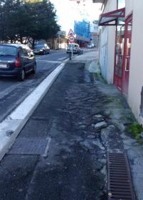 Aceras vergonzosas Paseo Herrera