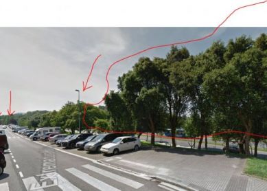 4 farolas que no encienden, C/ Extremadura 13 hasta la calle Castilla 18 