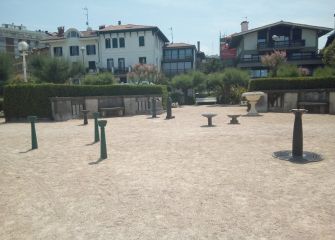Fuentes en los Jardines de Ondarreta