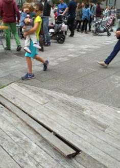 Suelo peligroso en Giuseppe Verdi