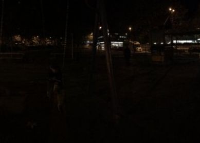 Parque Aitor Zabaleta sin iluminación