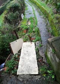 Camino peligroso en aldapa 13, egia