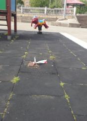 Parque roto en Errenteria