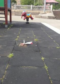 Parque roto en Errenteria