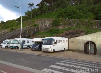 Parking de caravanas en el Paseo Nuevo 