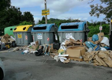 Vertedero impresentable en Igeldo