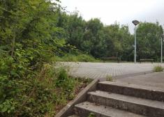 Estado lamentable plazoleta Mantulene