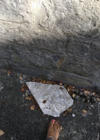 Losetas de pared en el suelo 