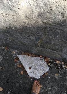 Losetas de pared en el suelo 