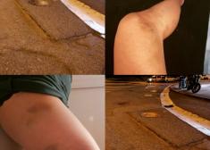 Asfalto en mal estado