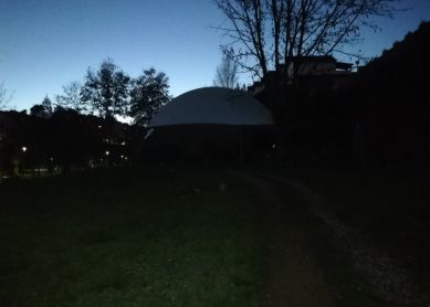 Parque infantil sin luz